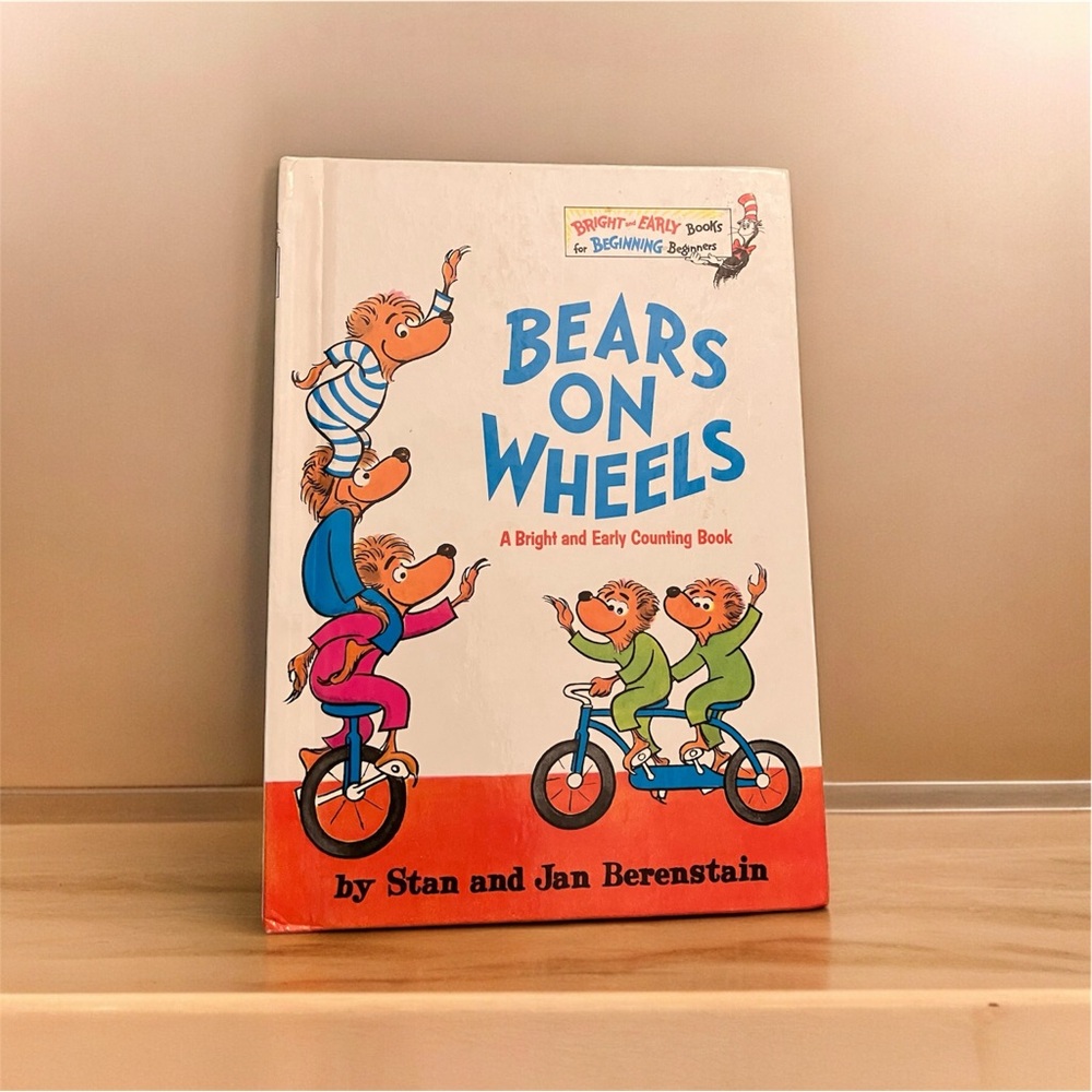 Bears on Wheels A Bright & Early Counting Book Berenstain Bears Vintage 1969